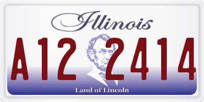 IL license plate A122414