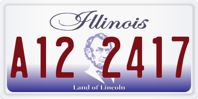 IL license plate A122417