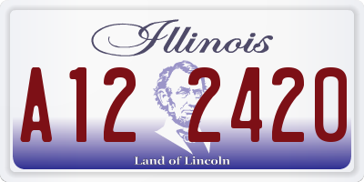 IL license plate A122420