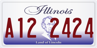 IL license plate A122424