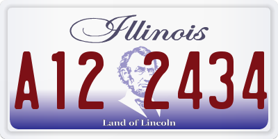 IL license plate A122434