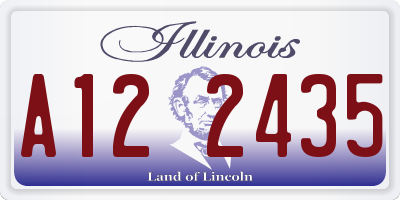 IL license plate A122435