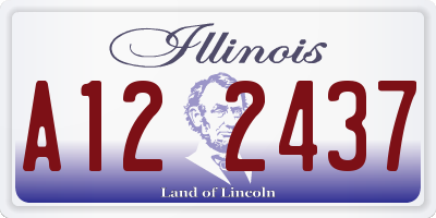 IL license plate A122437