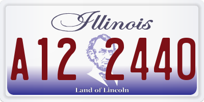 IL license plate A122440