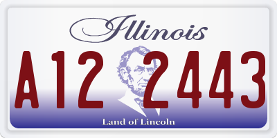 IL license plate A122443
