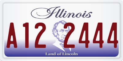 IL license plate A122444