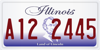 IL license plate A122445