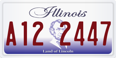 IL license plate A122447