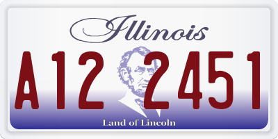 IL license plate A122451