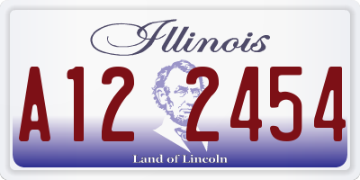IL license plate A122454