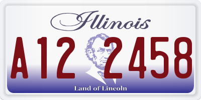 IL license plate A122458