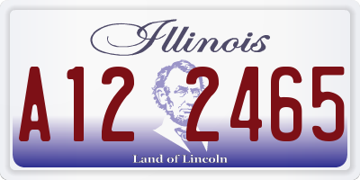 IL license plate A122465