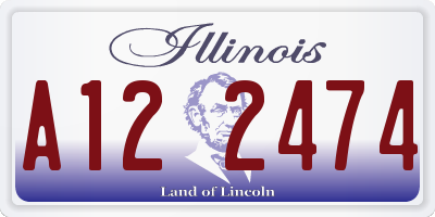 IL license plate A122474