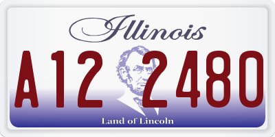 IL license plate A122480