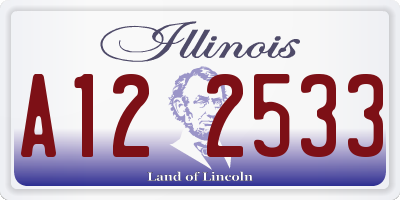 IL license plate A122533