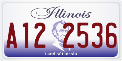 IL license plate A122536