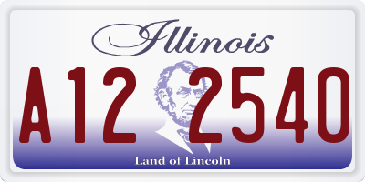 IL license plate A122540