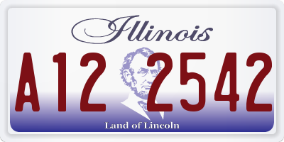 IL license plate A122542