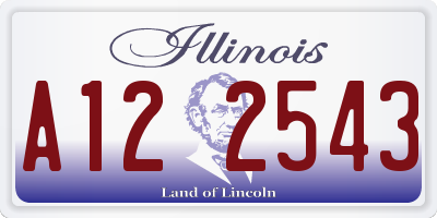 IL license plate A122543