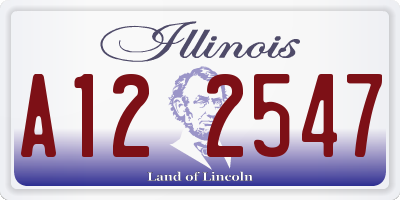 IL license plate A122547