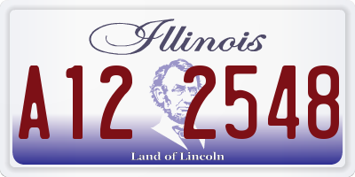 IL license plate A122548