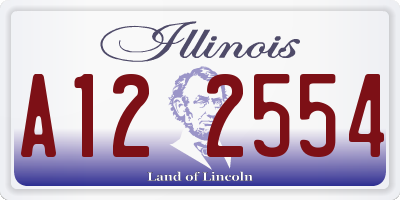 IL license plate A122554