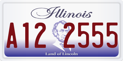 IL license plate A122555