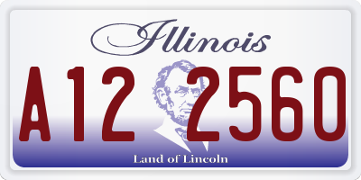 IL license plate A122560