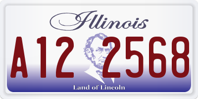 IL license plate A122568