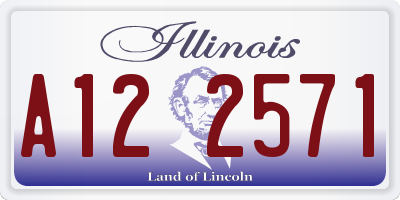 IL license plate A122571