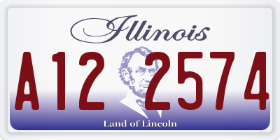 IL license plate A122574