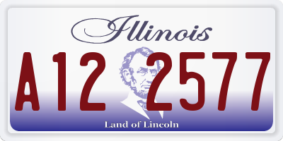 IL license plate A122577