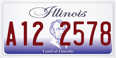 IL license plate A122578