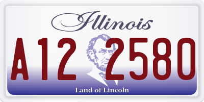 IL license plate A122580