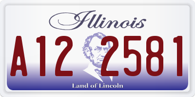 IL license plate A122581