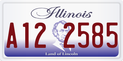 IL license plate A122585