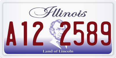 IL license plate A122589
