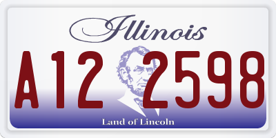 IL license plate A122598