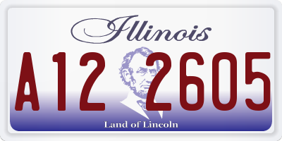IL license plate A122605