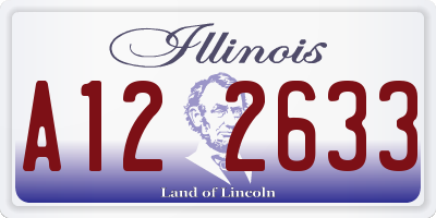 IL license plate A122633