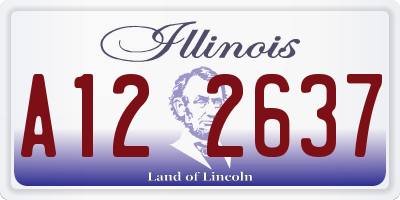 IL license plate A122637