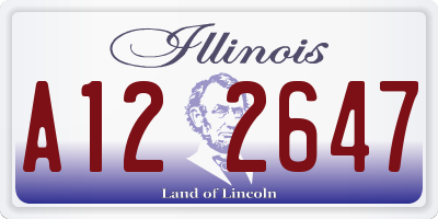 IL license plate A122647