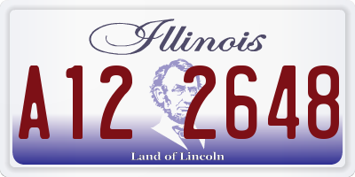 IL license plate A122648