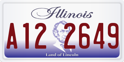 IL license plate A122649