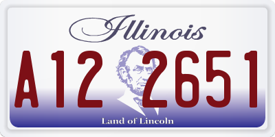 IL license plate A122651
