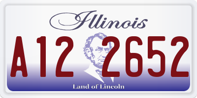 IL license plate A122652