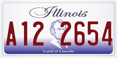IL license plate A122654