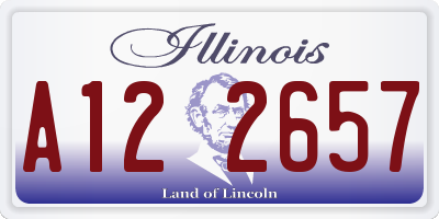 IL license plate A122657