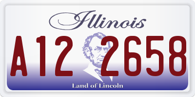 IL license plate A122658