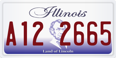 IL license plate A122665